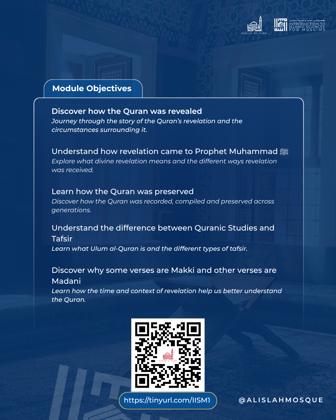 Introduction to Quranic Studies module objectives